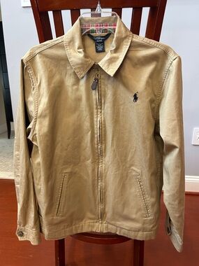 Polo by Ralph Lauren Khaki Zip-Front Lightweight Jacket